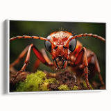 Vintage poster art of colorful birds on extra large framed canvas, ideal for living room wall decor.