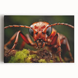 Black and white close-up image of a bird on stretched canvas, suitable as large kitchen wall art.