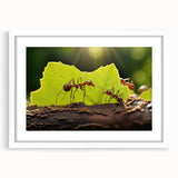 Abstract art print of a bird in soft pastel shades on a white framed canvas, suitable for bedroom or dining room decor.