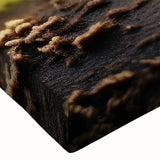 Black and white close-up of a bird on a branch, printed on large stretched canvas, suitable for bedroom wall decor.