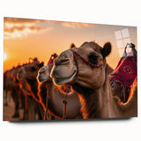 Acrylic print of a large abstract bird design in vibrant colors, ideal for bedroom or dining room art.