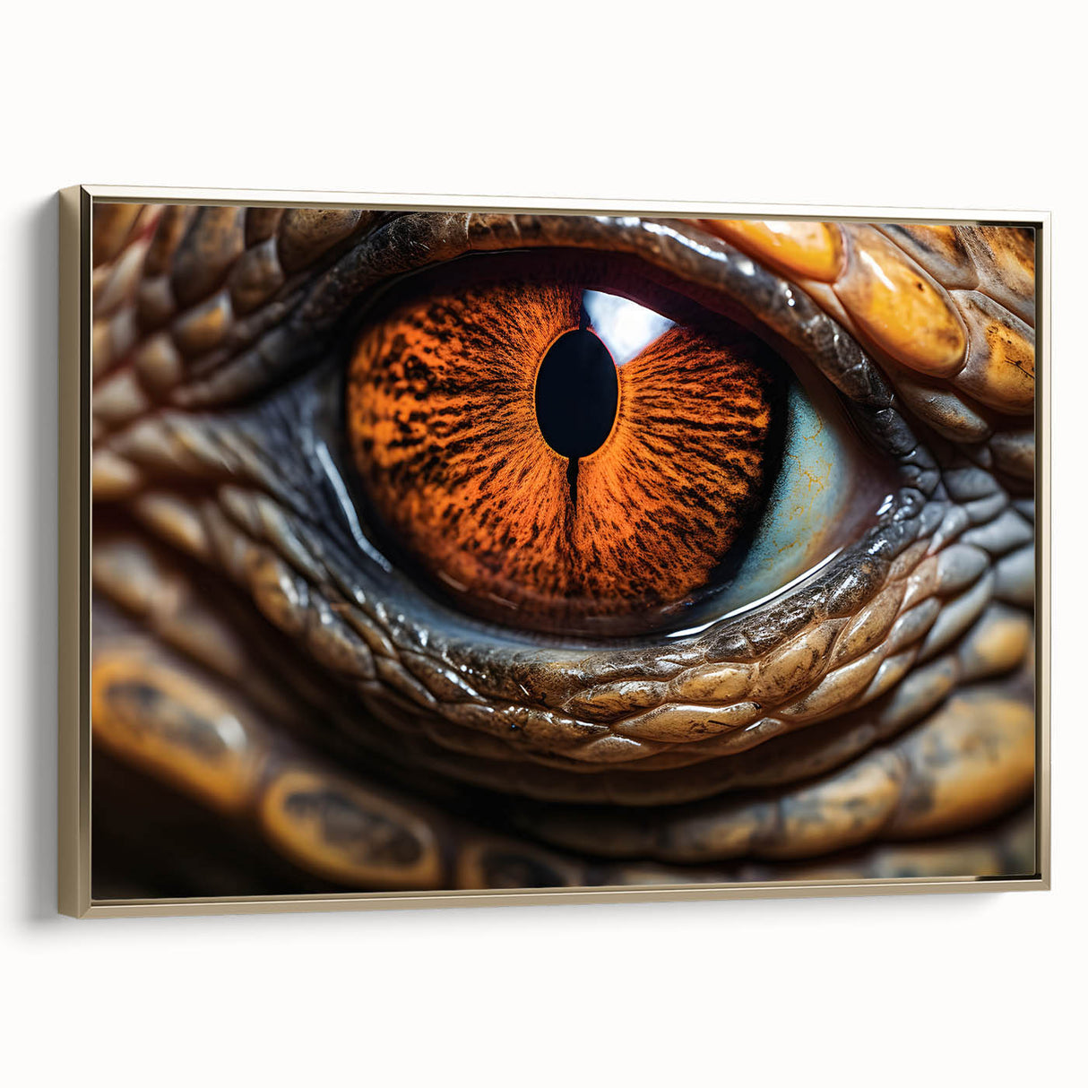 Framed canvas wall art featuring a detailed vintage poster of a black bird in a landscape, ideal for bedroom decor.
