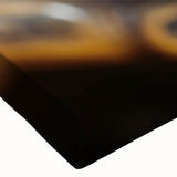 Close-up black and white photo of a bird on a stretched canvas, ideal for bedroom wall art.