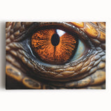 Black and white close-up photograph of a bird on a stretched canvas, ideal for kitchen wall art.