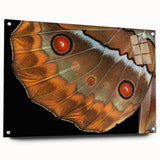 Acrylic print of a large abstract bird design in vibrant blues and greens, ideal for dining room or bedroom decor.