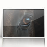 Art deco poster featuring a stylized bird in pastel shades, acrylic print framed in white, suitable for nursery wall art.