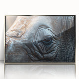 Mid-century modernist art of a bird in pastel shades on framed acrylic, ideal for nursery wall decor.