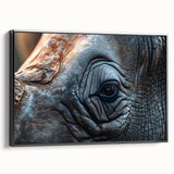 Black and white framed canvas featuring a close-up of a bird, ideal for bedroom wall decor.