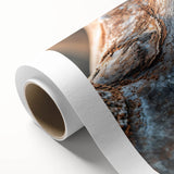 Art deco poster of colorful birds on a tree, in pastel shades on rolled canvas, ideal for nursery wall art.