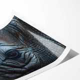 Extra large rolled print of line art flowers in black and white, ideal for large living room wall art.