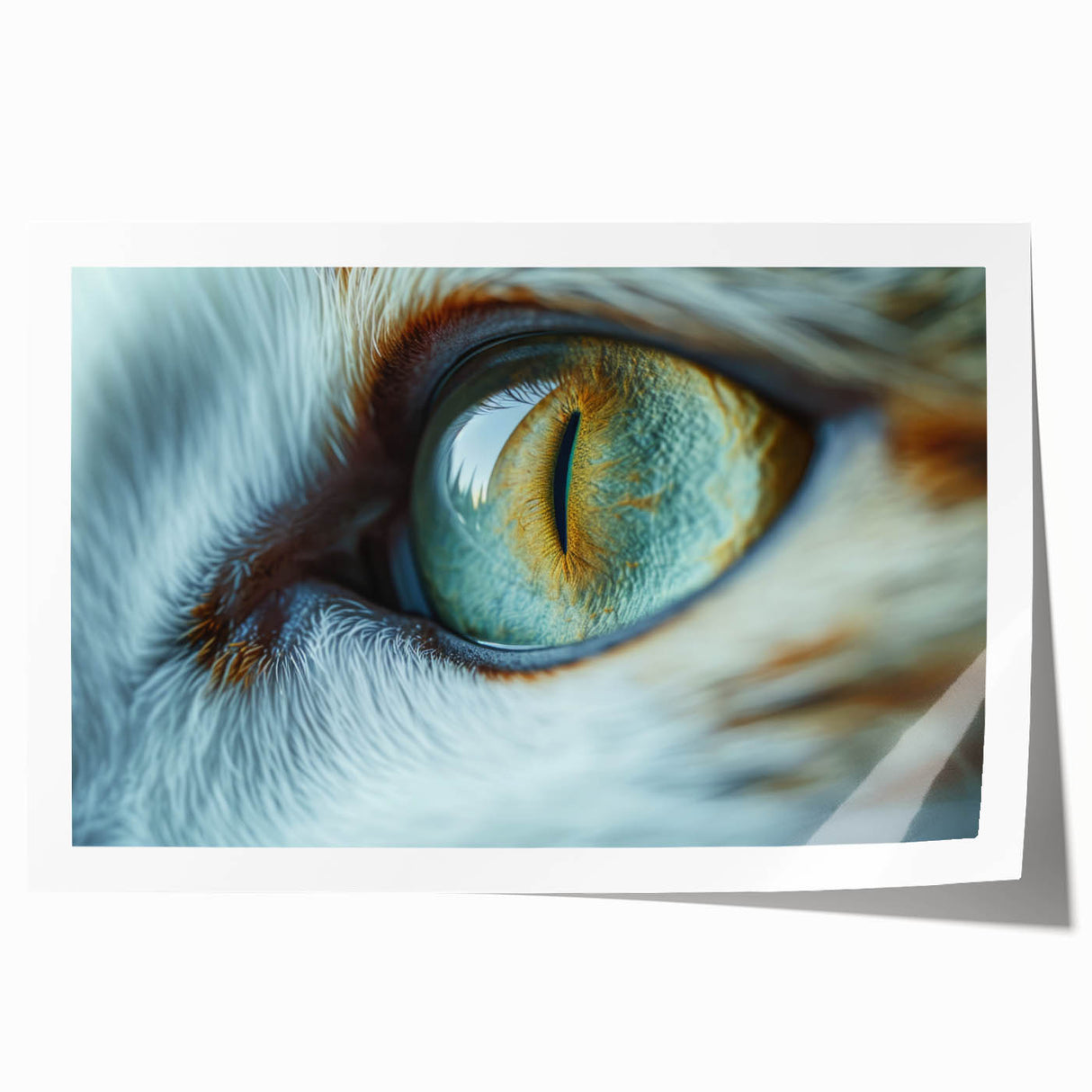 Close-up of a bird among floral elements, soft pastel hues on a rolled print, suitable for art wall dining room.