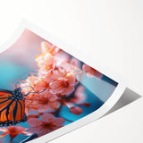 Extra large wall art featuring line art flowers in black and white, ideal for large living room decor.