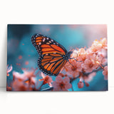 Black and white close-up photo of a bird on stretched canvas, ideal for kitchen wall art or bedroom ambiance.