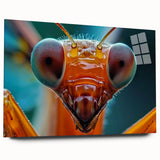 Close-up of a bird in natural tones on large acrylic glass, ideal for bedroom or dining room art.