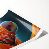 Extra large rolled canvas featuring line art flowers in soft pastel hues, ideal for large living room wall art.