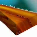 Close-up black and white photo of a bird on canvas, ideal for bedroom wall art with a minimalist style.