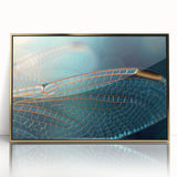 Mid-century modernist style large art print of birds in muted earth tones on framed acrylic, ideal for nursery wall decor.