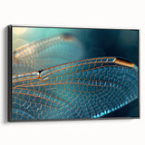 Black and white wall art featuring a close-up of a bird on a framed canvas, ideal for bedroom decor.