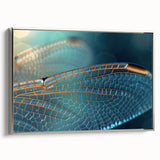 Framed canvas featuring a landscape art painting of colorful birds, ideal for vintage-style living room decor.