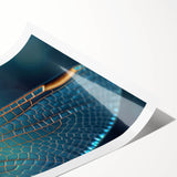 Extra large wall art featuring line art flowers in black on white, rolled print, ideal for large living room decor.