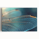 Black and white close-up photo of a bird on stretched canvas, ideal for kitchen wall art.