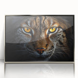 Mid-century modernist art of a bird in flight, rendered in muted gray tones on a framed acrylic.