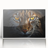 Art deco poster featuring a vibrant, stylized bird design on white acrylic, ideal for nursery wall art.