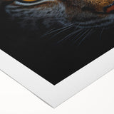 Art deco poster featuring a close-up of a vibrant bird, printed on rolled canvas, fitting for dining room decor.