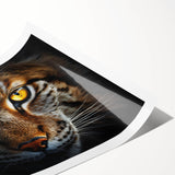 Extra large wall art of line art flowers in black and white on rolled print, suitable for large living room decor.