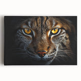 Black and white close-up image of a bird on stretched canvas, ideal for kitchen wall art.