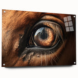 Close-up acrylic print of a bird, featuring vibrant green and blue tones, suitable for bedroom or dining room decor.