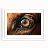 Abstract art print of birds in muted earth tones on framed canvas, suitable for dining room or bedroom decor.