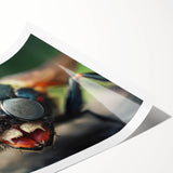 Extra large wall art featuring line art flowers in black and white, ideal for large living room decor.