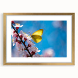 Abstract art print featuring textured brushstrokes in gold and brown hues on a large canvas, ideal for living room decor.