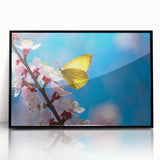 Large abstract wall art featuring a mid-century modernist bird design in black acrylic, ideal for modern art wall decor.