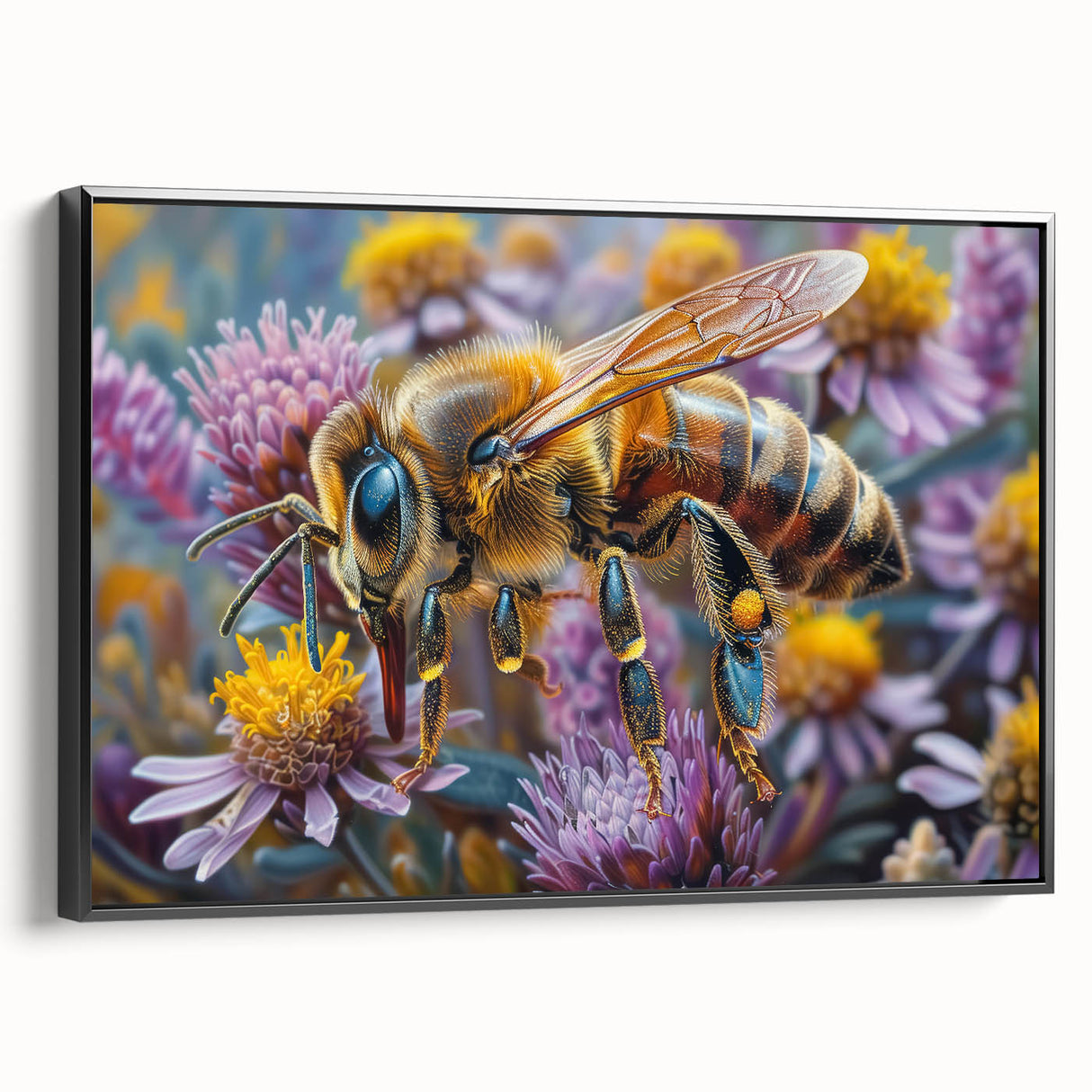 Black and white wall art featuring a detailed bird design on framed canvas, ideal for bedroom ambiance.