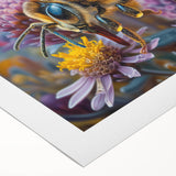 Art deco poster of birds in flight, using muted gold and cream tones on rolled canvas, suitable for dining room walls.