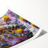 Extra large wall art featuring line art flowers in muted tones on a rolled canvas, suitable for large living room decor.