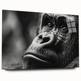 Large abstract wall art featuring a close-up of a bird in vibrant blues and greens, acrylic print.