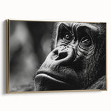 Framed canvas featuring a vintage-style landscape with a black bird in muted earth tones, ideal for bedroom wall art.