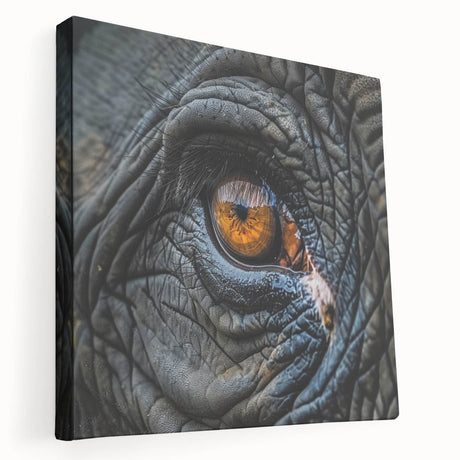 Close-up image of a bird in muted earth tones on a stretched canvas, suitable for kitchen wall art.