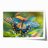 Close-up of a bird in soft pastel shades on a rolled canvas, ideal for art wall dining room.