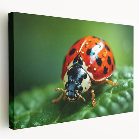Close-up image of a bird in vibrant colors on stretched canvas, suitable for kitchen wall art.