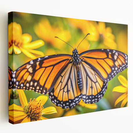 Close-up image of a bird on stretched canvas, featuring natural and earthy tones, suitable for kitchen wall art.