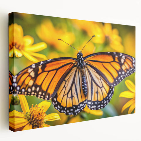 Close-up image of a bird on stretched canvas, featuring natural and earthy tones, suitable for kitchen wall art.