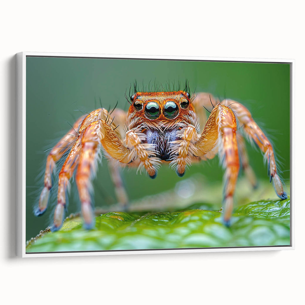 Framed canvas of vintage poster art featuring a colorful bird, set against a black background, ideal for living room decor.