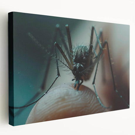 Close-up image of a bird on stretched canvas, featuring earthy brown and green tones, ideal for kitchen wall art.
