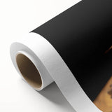 Art deco poster of birds in flight on a muted blue background, printed on rolled canvas, ideal for nursery wall art.