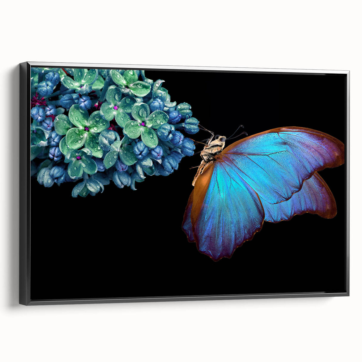 Black and white wall art featuring a close-up of a bird, printed on a framed canvas, suitable for bedroom decor.