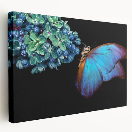 Close-up image of a bird on a stretched canvas in natural tones, suitable for kitchen wall art.